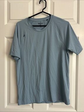RHONE Light Blue Short Sleeve Crew Tee
